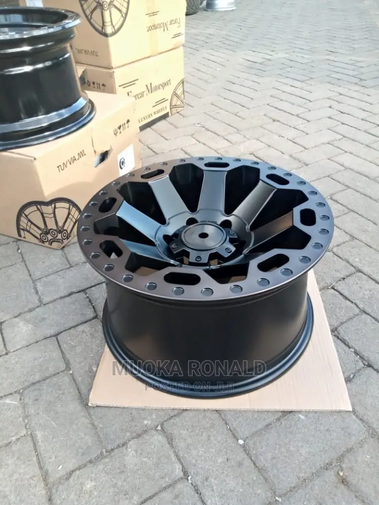 OFFSET RIMS FOR Hilux Surf and Prado. 17inch Black in Color