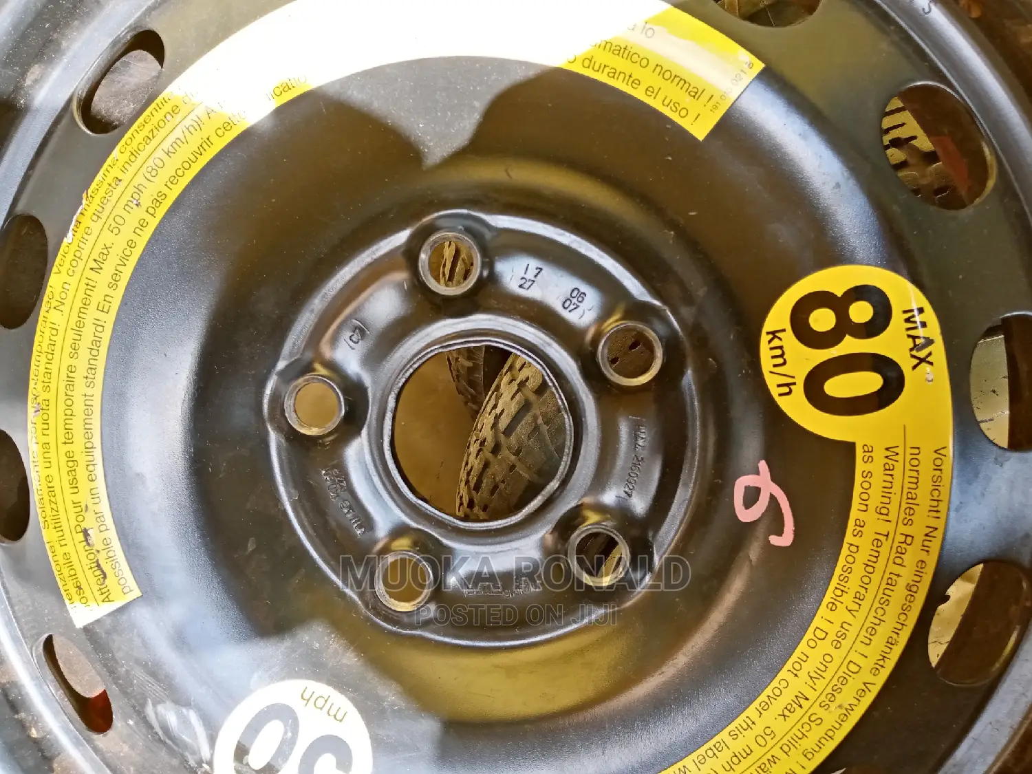 Volkswagen Golf and Polo Spare Tyre (Donut Tyre