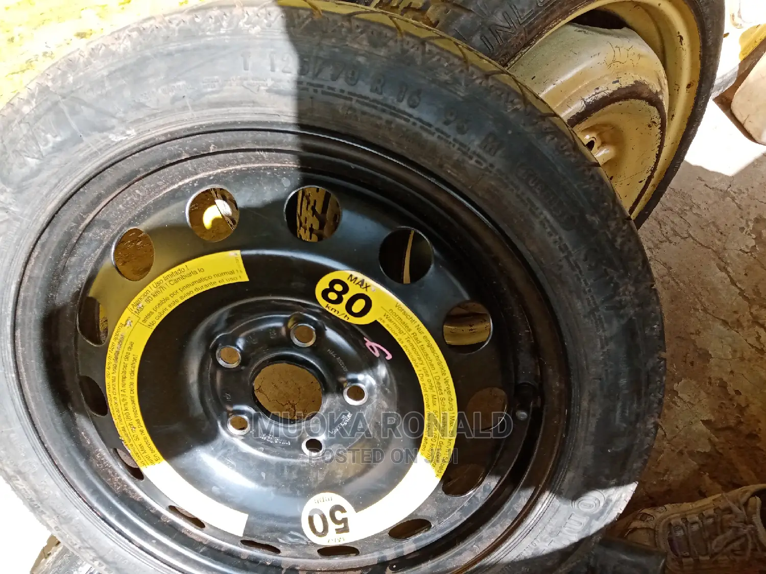 Volkswagen Golf and Polo Spare Tyre (Donut Tyre