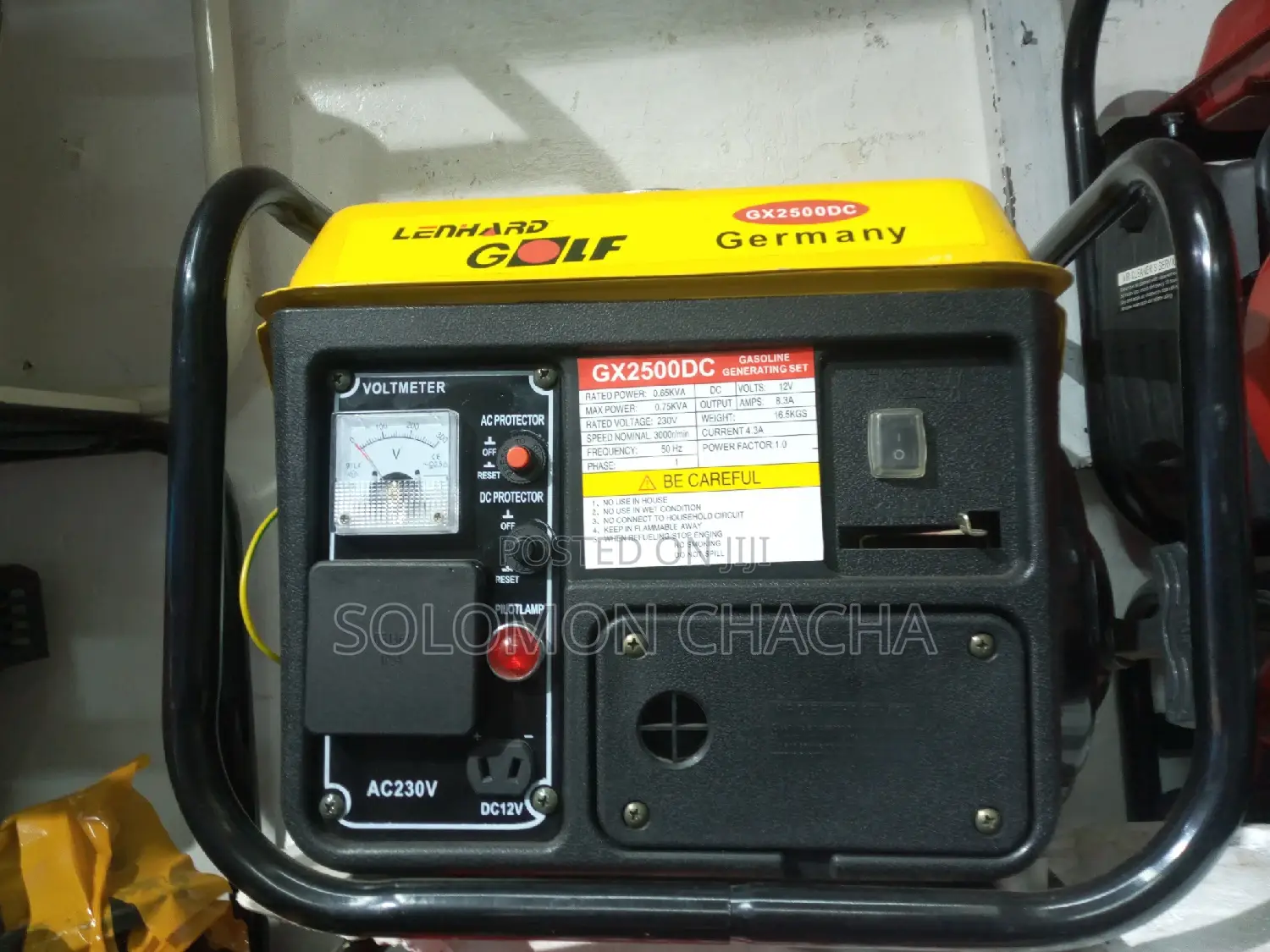 750w Golf Generator Capacity of Tank 5litres