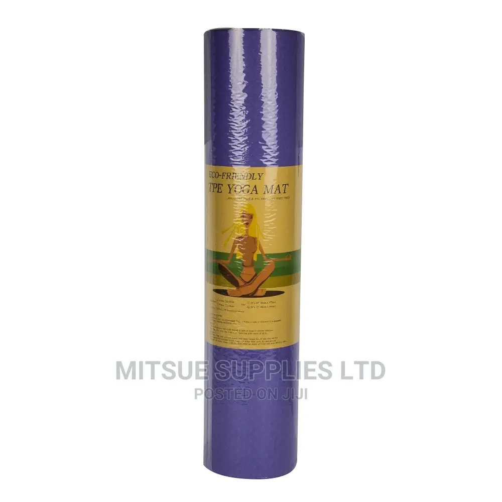 TPE Yoga Mat 6mm Thick With Carry Bag