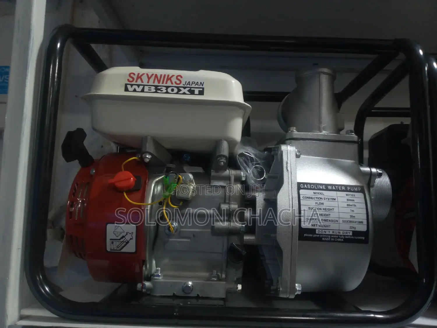 SKYNIKS 3inch Water Pump Generator Pump Lift 36m