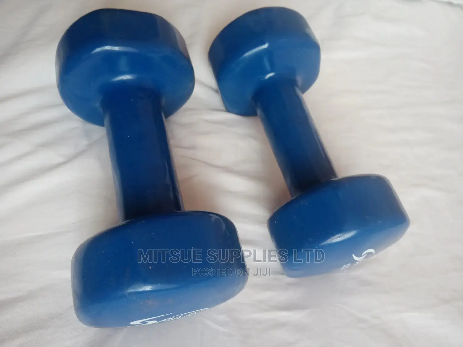 A Pair of Bubber Coated Dumbbells 10LB(4.54kg)