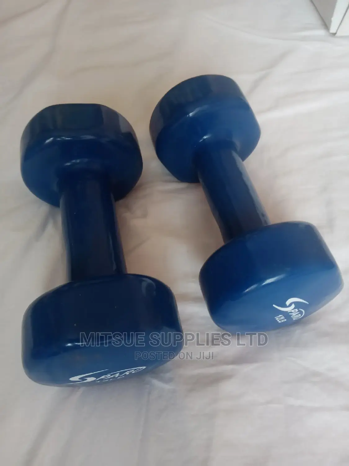 A Pair of Bubber Coated Dumbbells 10LB(4.54kg)