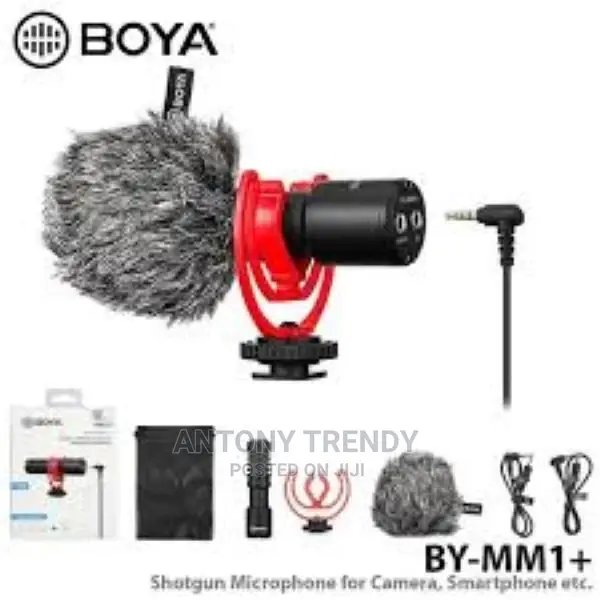Microphone Boya by-Mm1+ Mm1 Plus Shotgun Mic Camera Smartpho