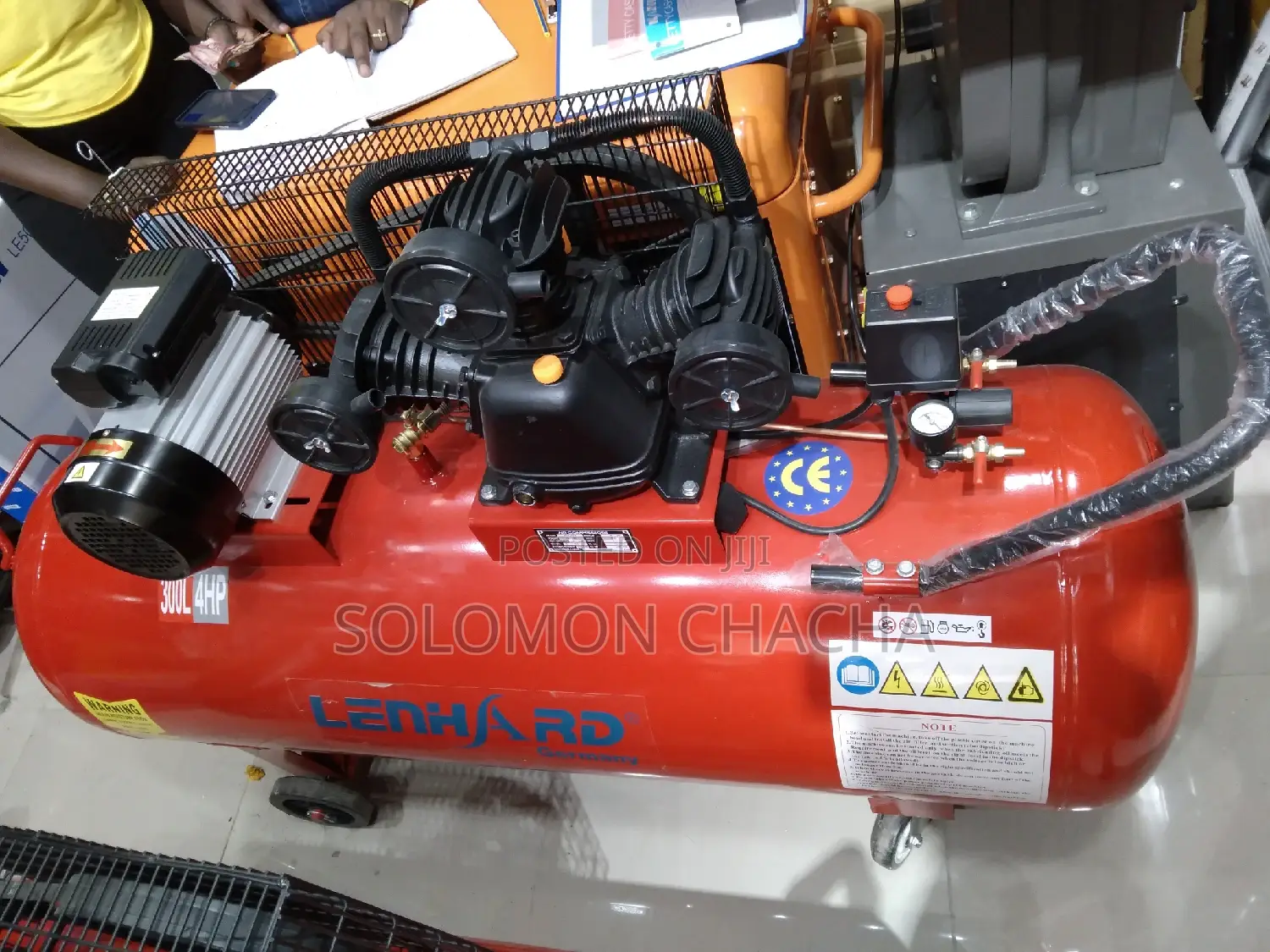 Lenhard Compressor 300litre 4hp