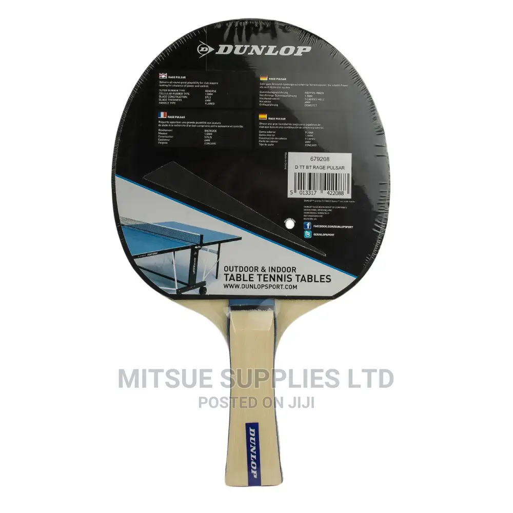 2 Table Tennis Bat Dunlop Rage Pulsar 100