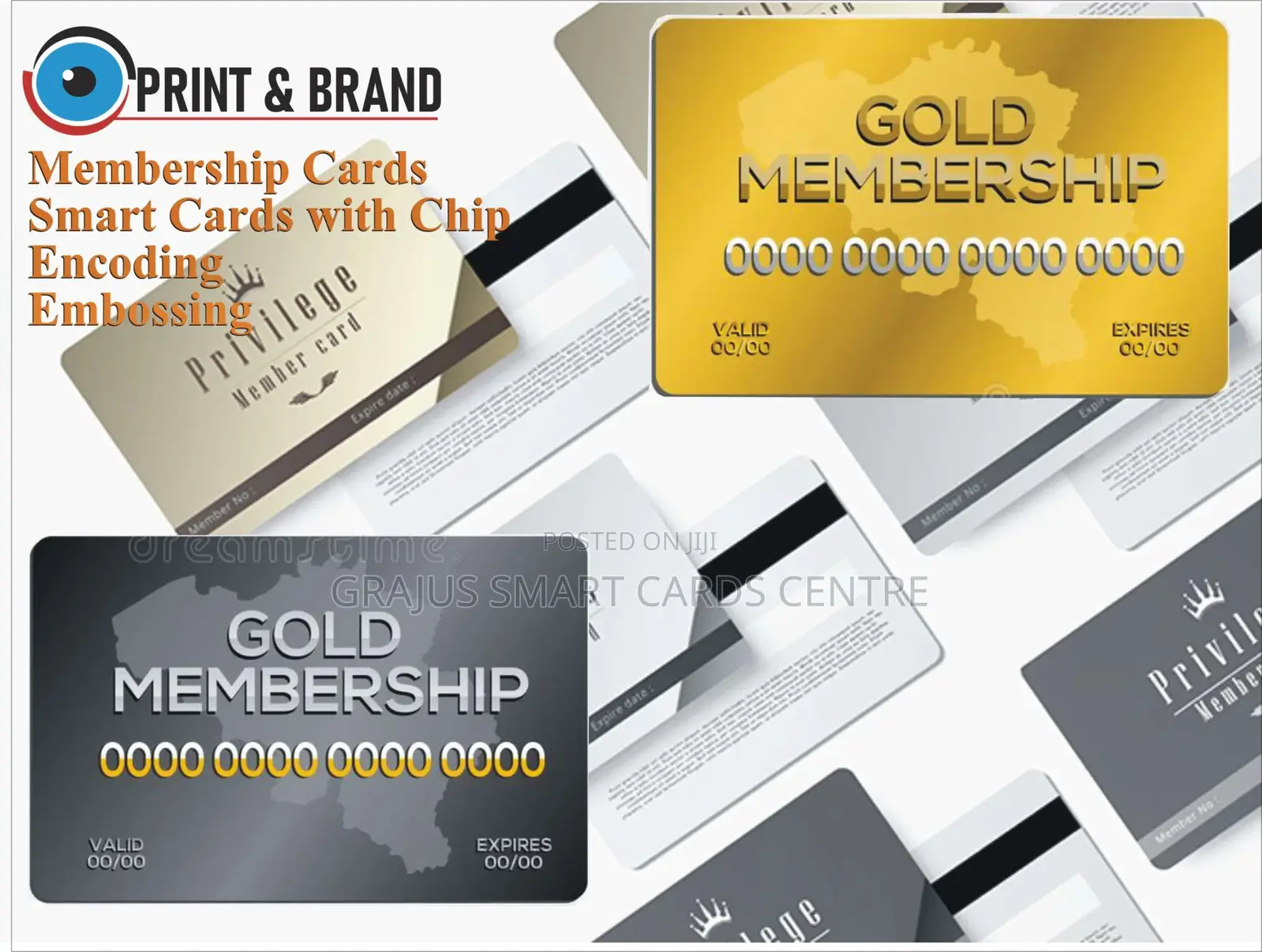 Membership Cards, Pre-printed Cards, Embossing And Encoding