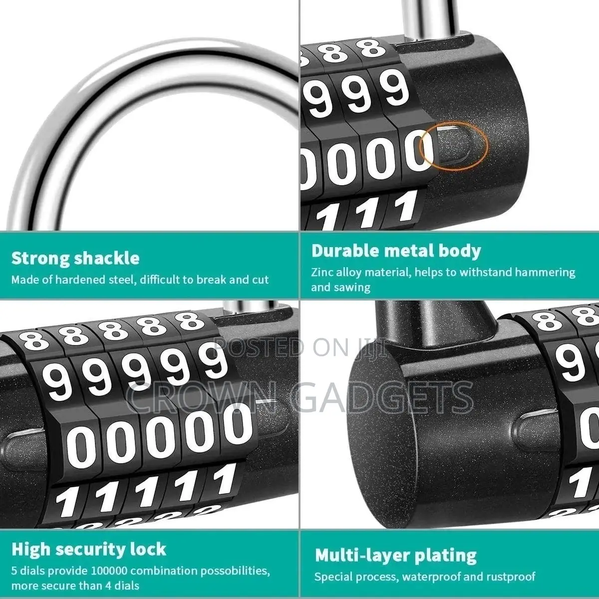 5 Digit Combination Lock