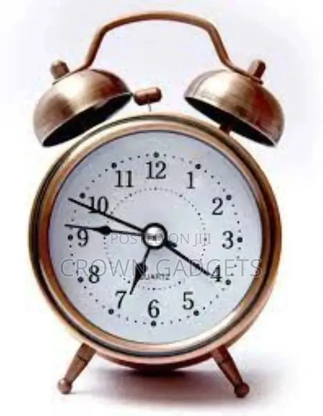 4 Inches Twin Bell Alarm Clock With Stereoscopic Dial