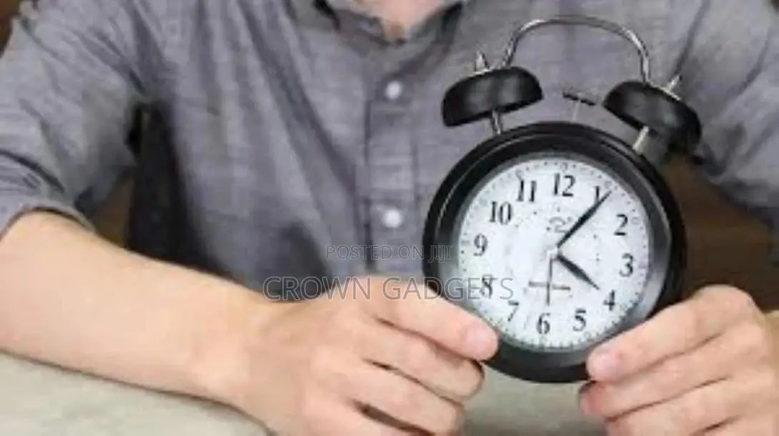 Non-ticking 4′′ Twin Bell Alarm Clock