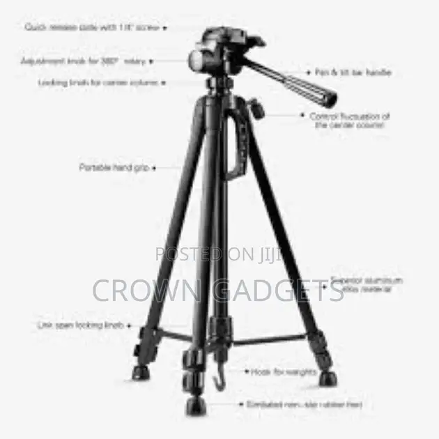 Jmary Upto 6ft Height Professional Aluminium Tripod
