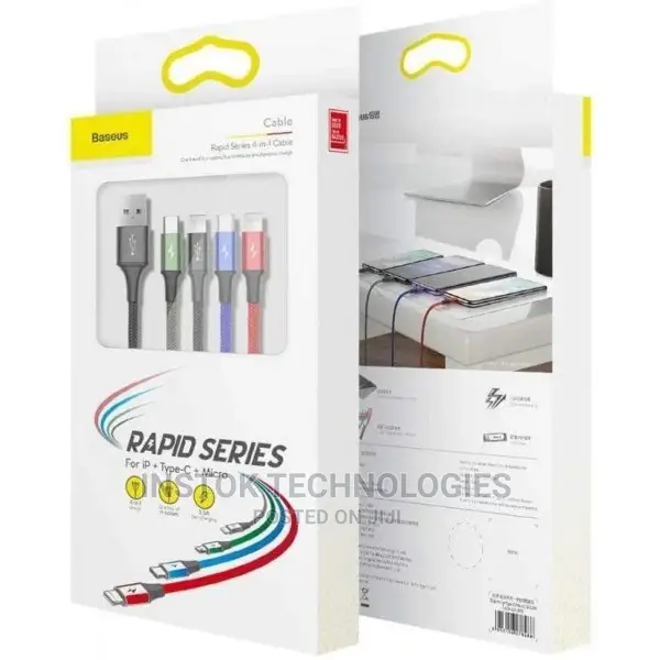 Baseus Rapid Series 4-In-1 Data and Charging Cable - 1.2M -