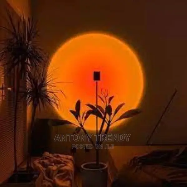 Sunset Projection Led Light, Rainbow Floor Stand Modern Lam