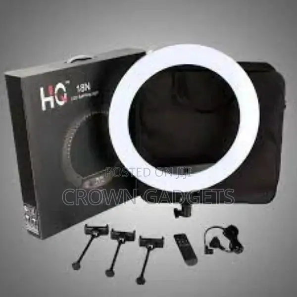 HQ-18 LED Ring Light 45cm With 7 Feet Stand for Live Streami