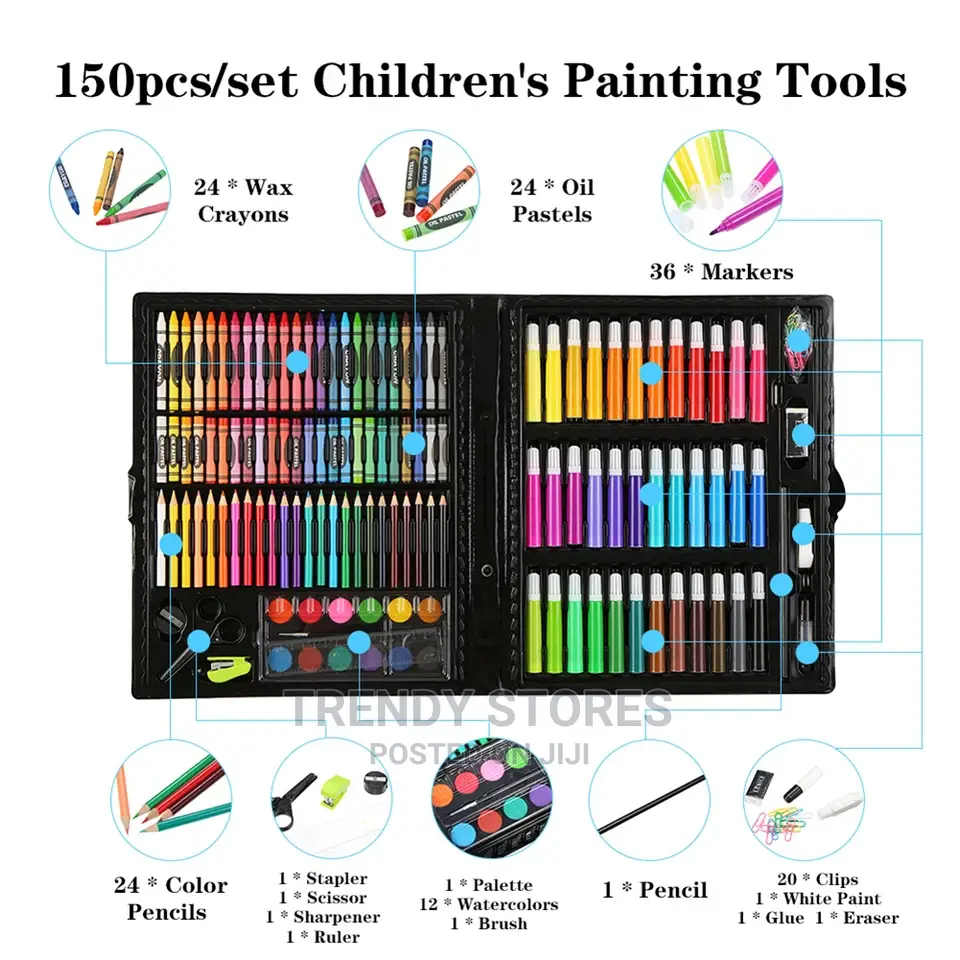 150pcs Kids Art Set
