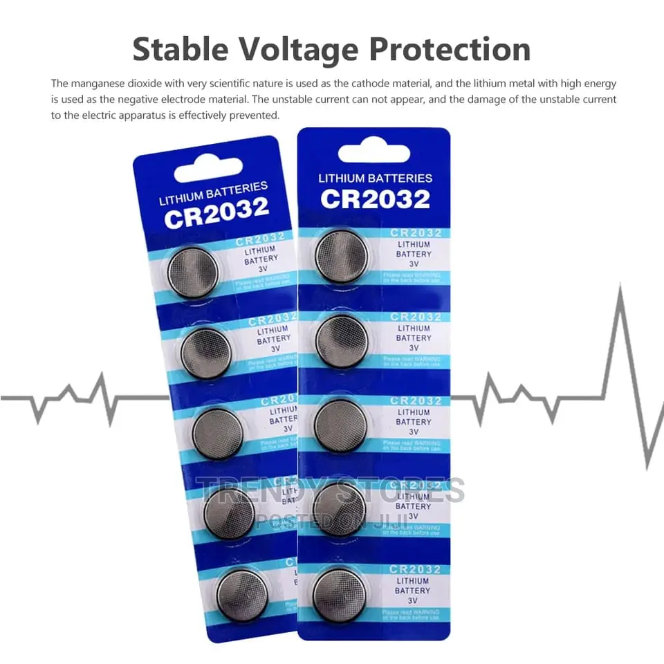 5pcs 3v Lithium Coin Battery Cr 2032