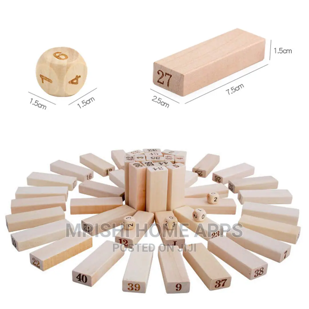 54pcs Jenga Blocks