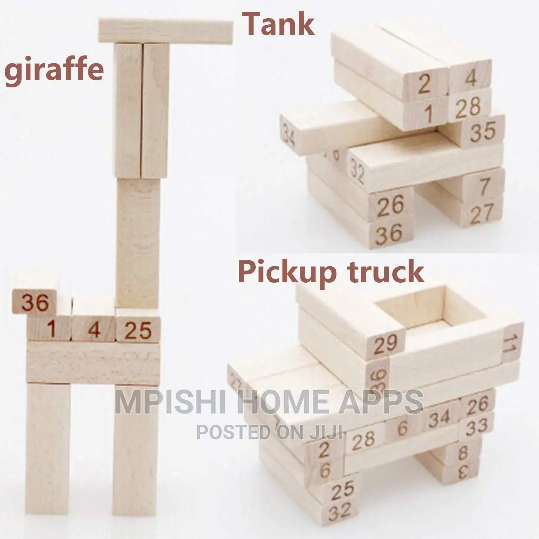 54pcs Jenga Blocks