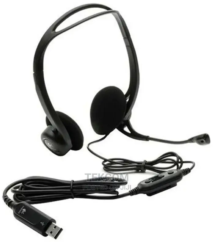 Logitech 960 USB Headset (PC/Mac) With Noise-Canceling Mic