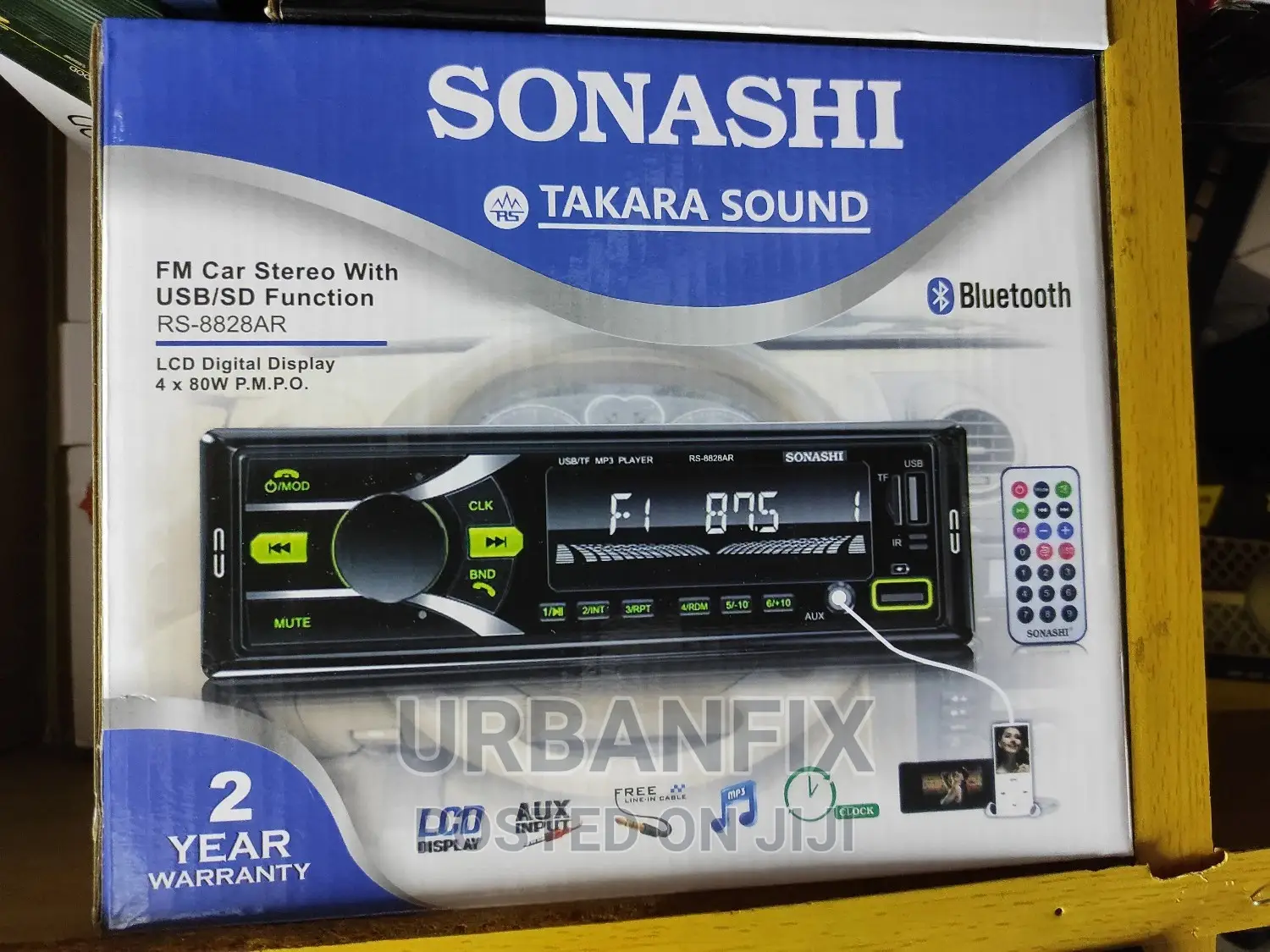 Car Stereo Radio With Bluetooth, FM, USB Ports and Auxiliary