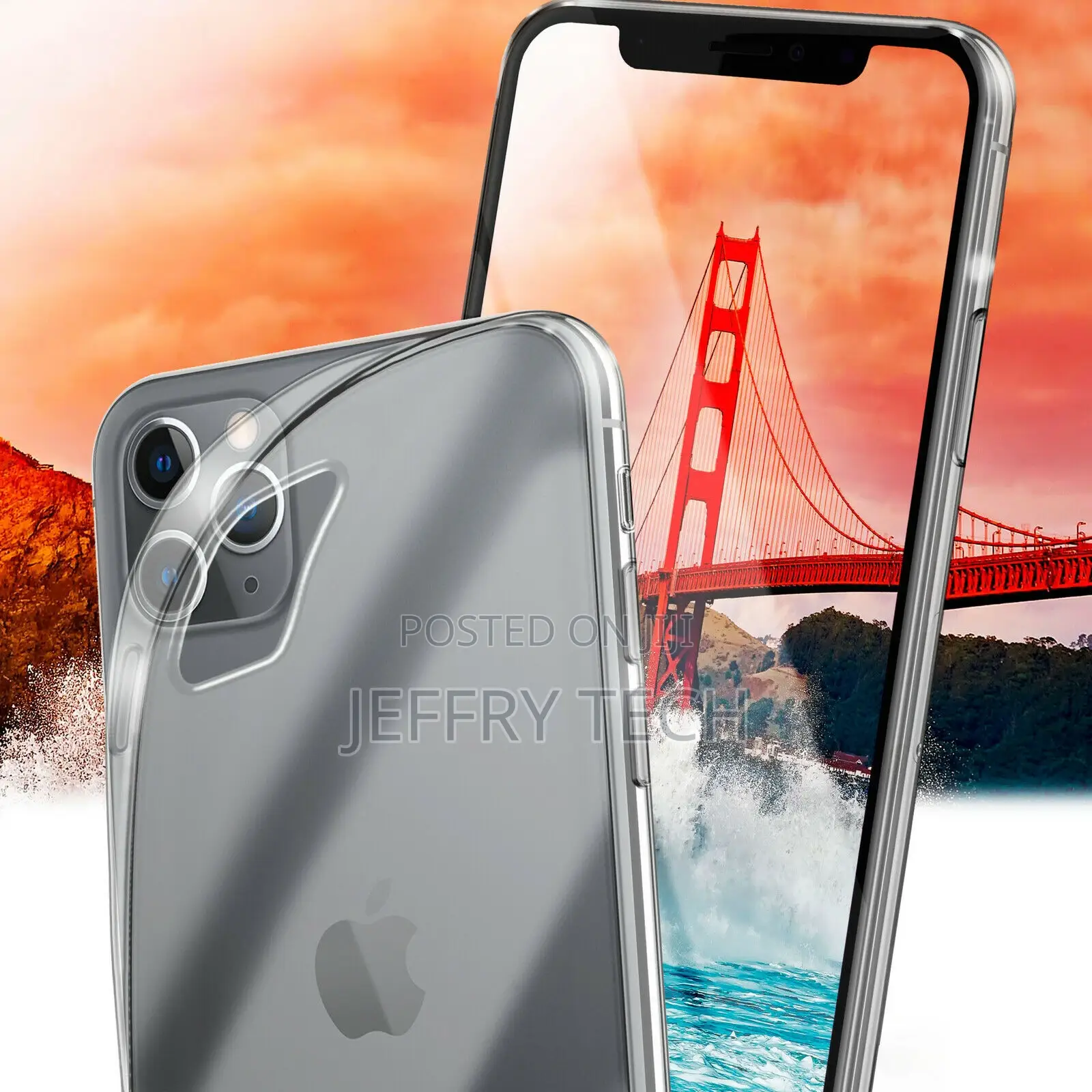 iPhone 11 / Pro / Max CASE SILICONE TRANSPARENT SLIM CASE CO