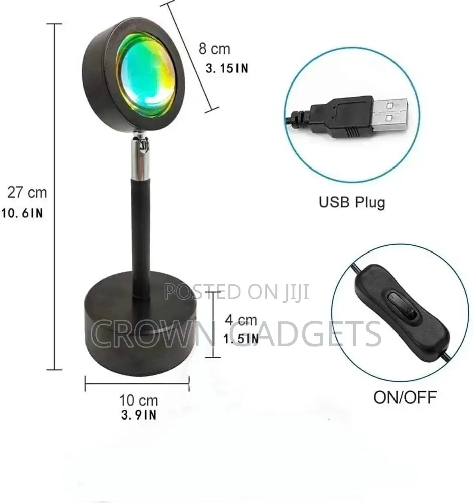 Romantic LED Sunset Projector Lamp