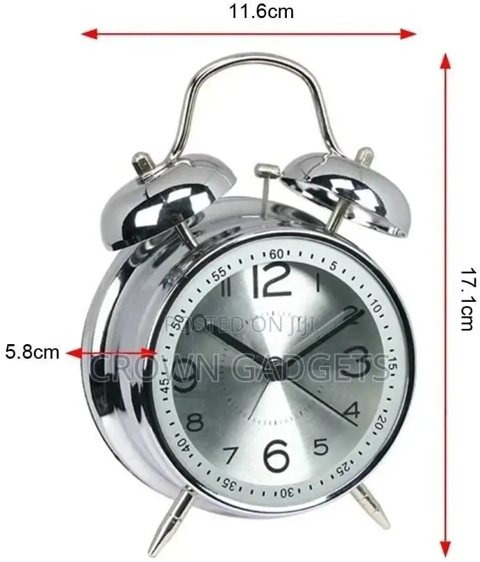 Analog Alarm Clock for Heavy Sleepers With Backlight