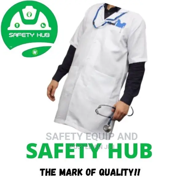 Kenyan Made Quality White Dust Coats (Decron Material)