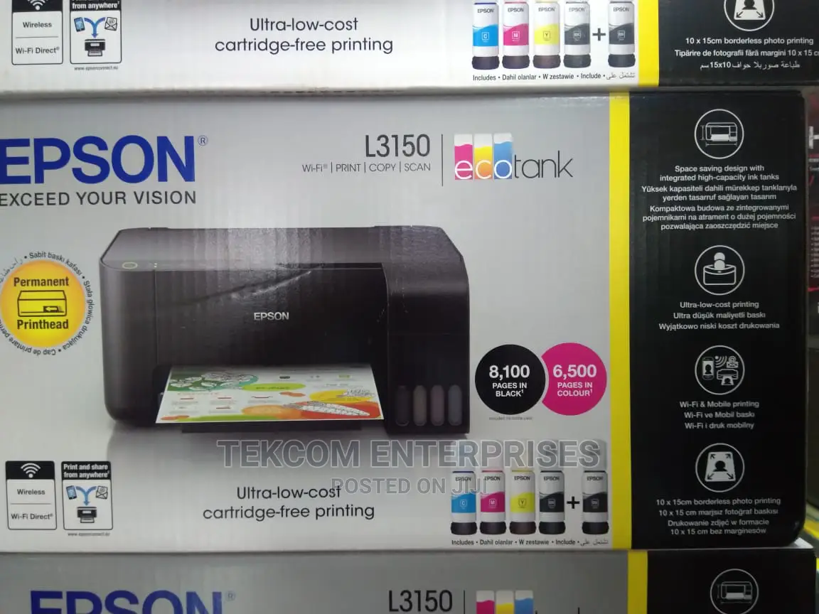 Epson WI FI L3150 Printer 3in1