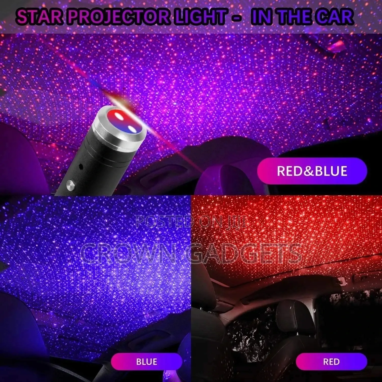 USB Star Projector Night Light for Homes