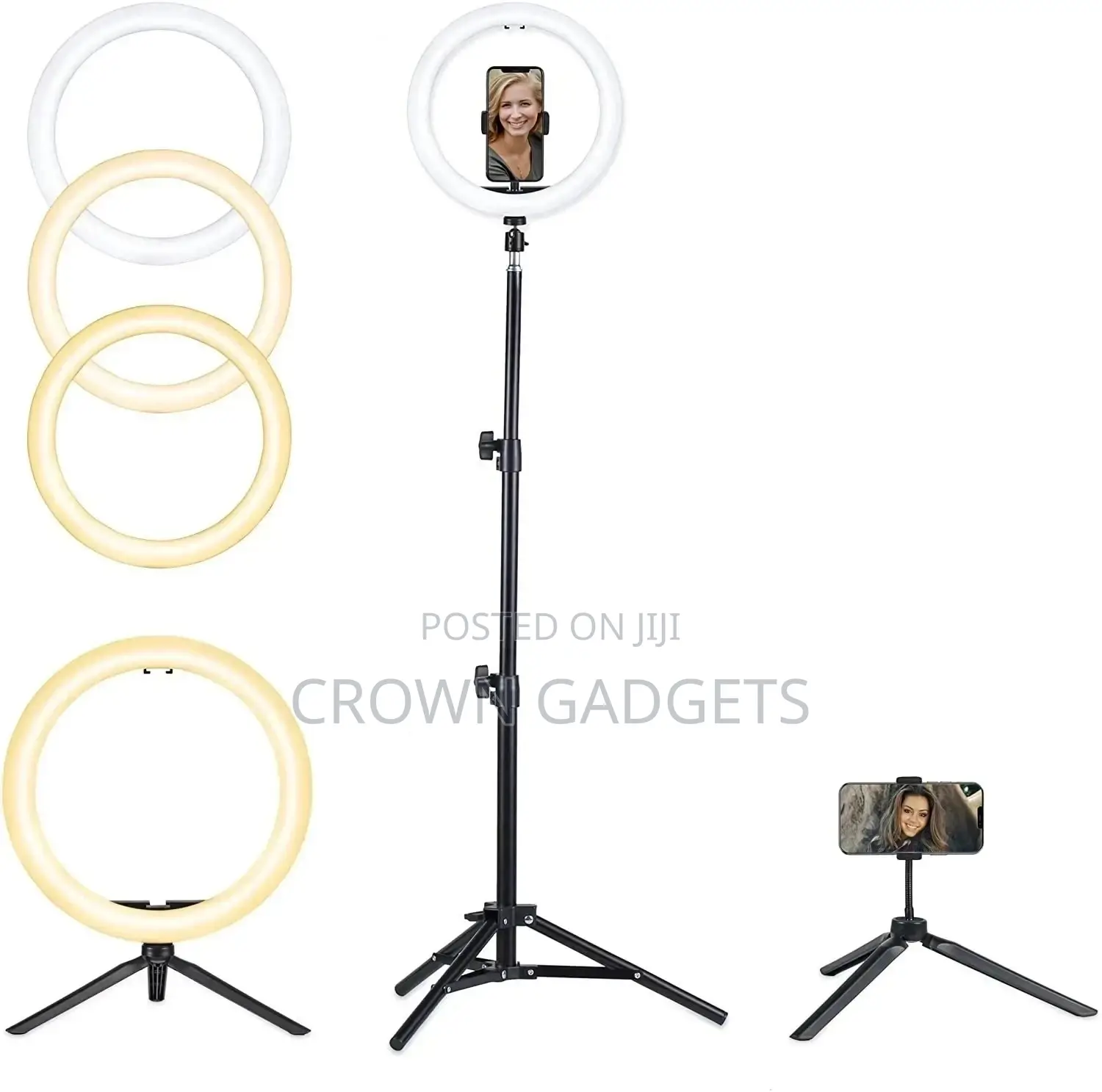 10 Inch Ring Light With Black Stand Tripod