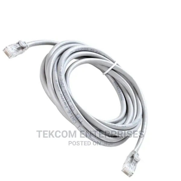 Cat6 UTP 24 AWG PVC Round Patch Cord - 5M - Grey Color