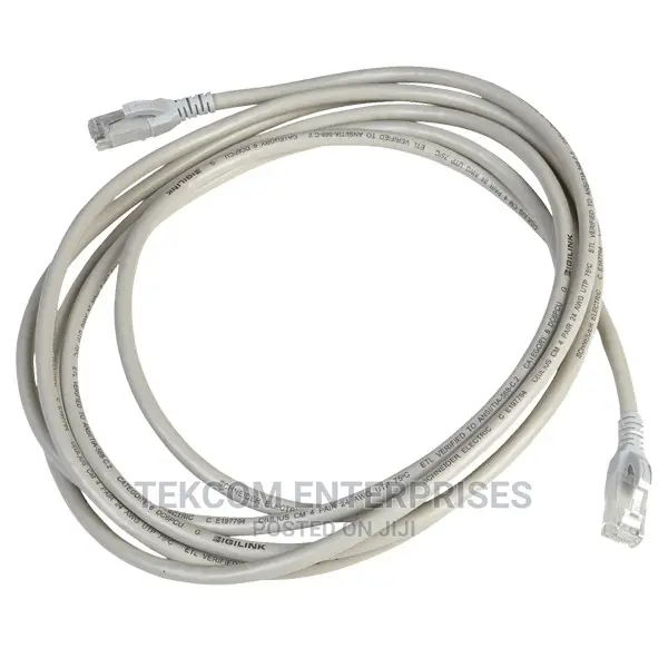 Digilink - Cat6 UTP 24 AWG PVC Round Patch Cord - 3M - Grey