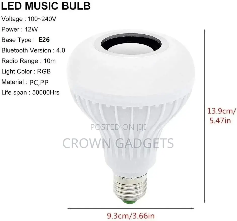 Bluetooth Speaker Music Light Bulb