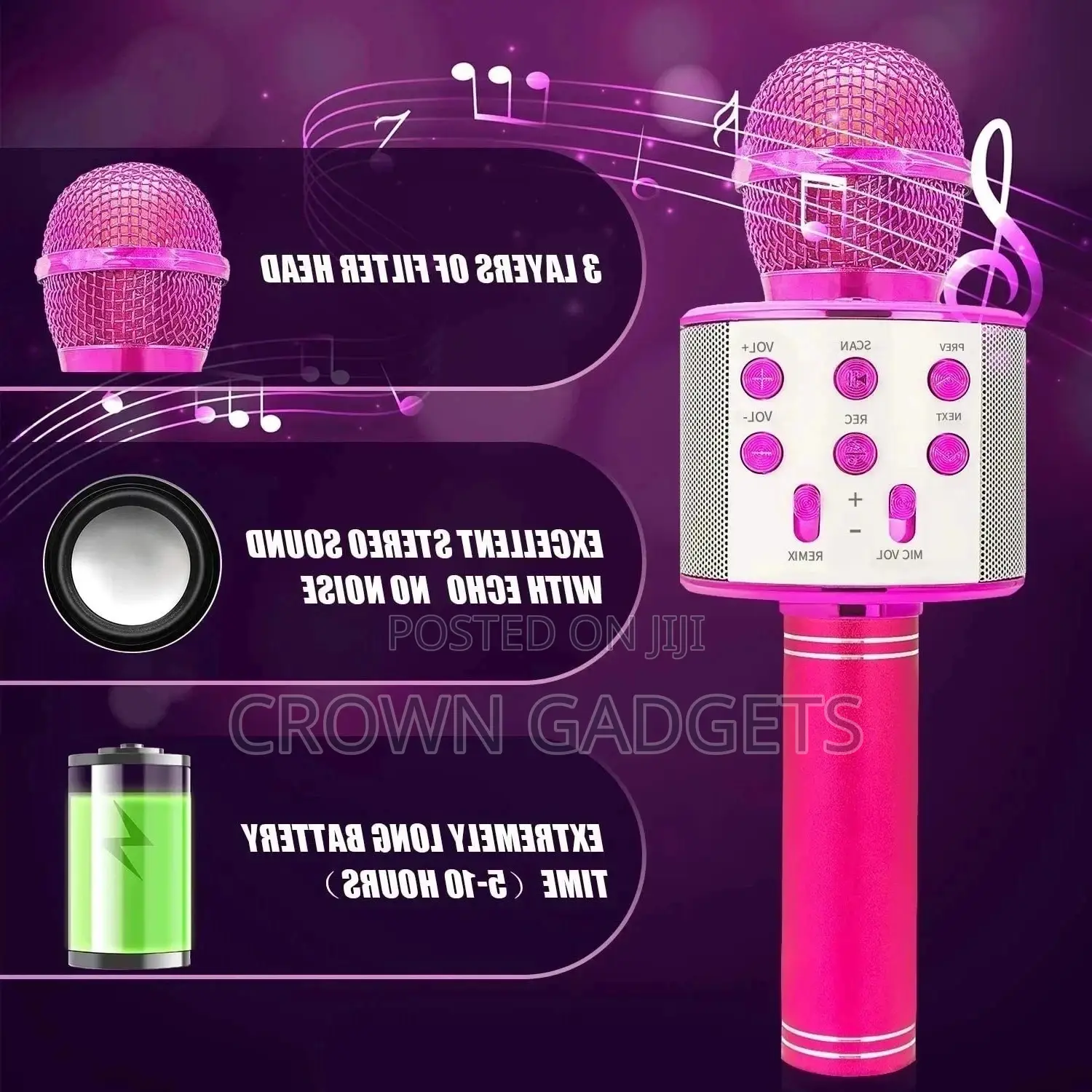 Handhed Bluetooth Karaoke Microphone