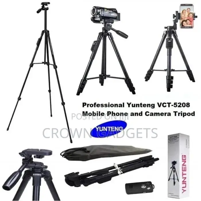 YUNTENG VCT-5208 Tripod With Bluetooth Remote