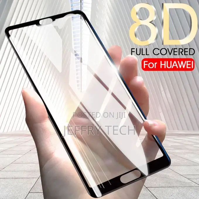 8D Full Cover Tempered Glass on for Huawei P20 P10 P9 Lite P