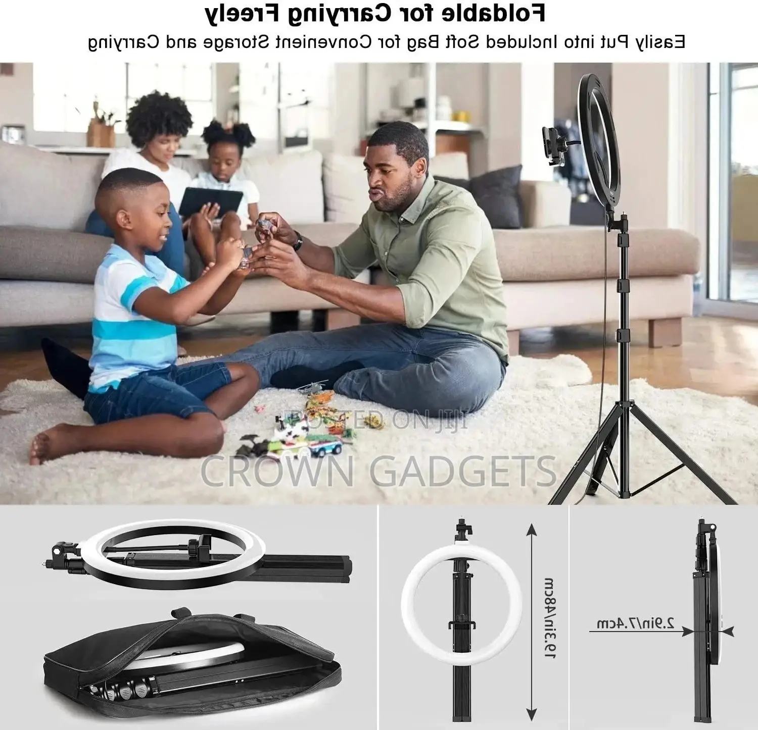 10 Inch Ring Light With Stand Tripod and Remote