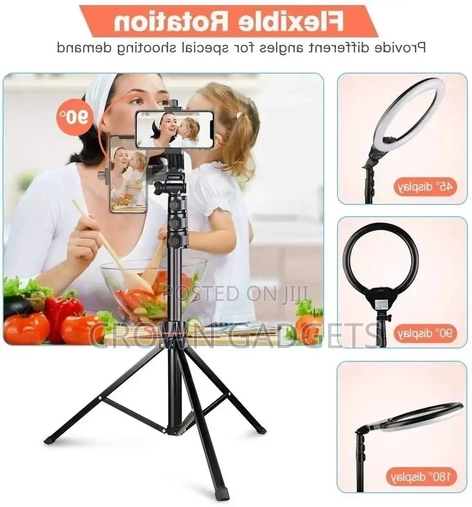10 Inches Big LED Ring Light for Camera, Phone Tiktok Youtub