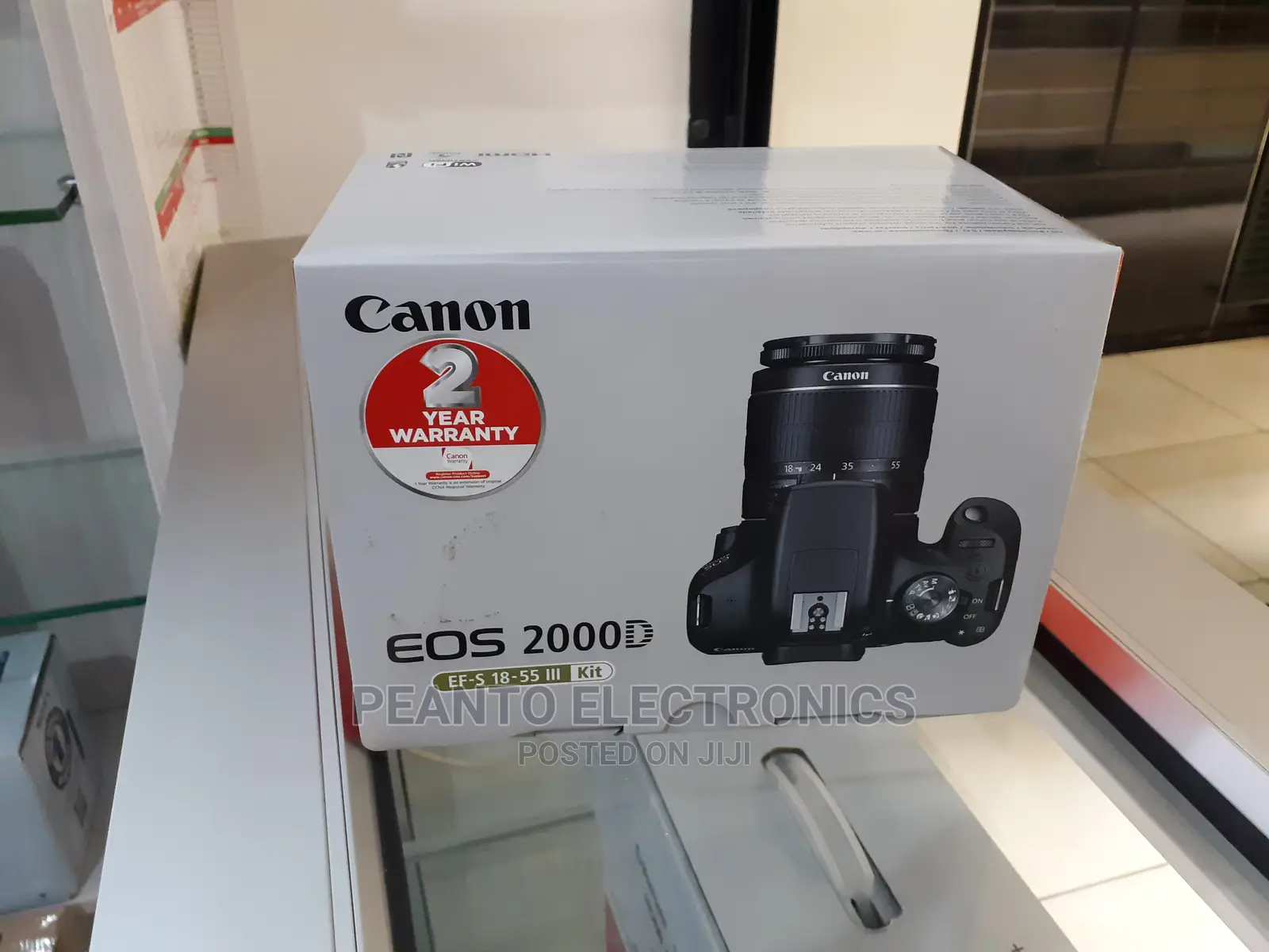 Canon Eos 2000d 24.1mp, Wi-Fi With 18-55 Lens
