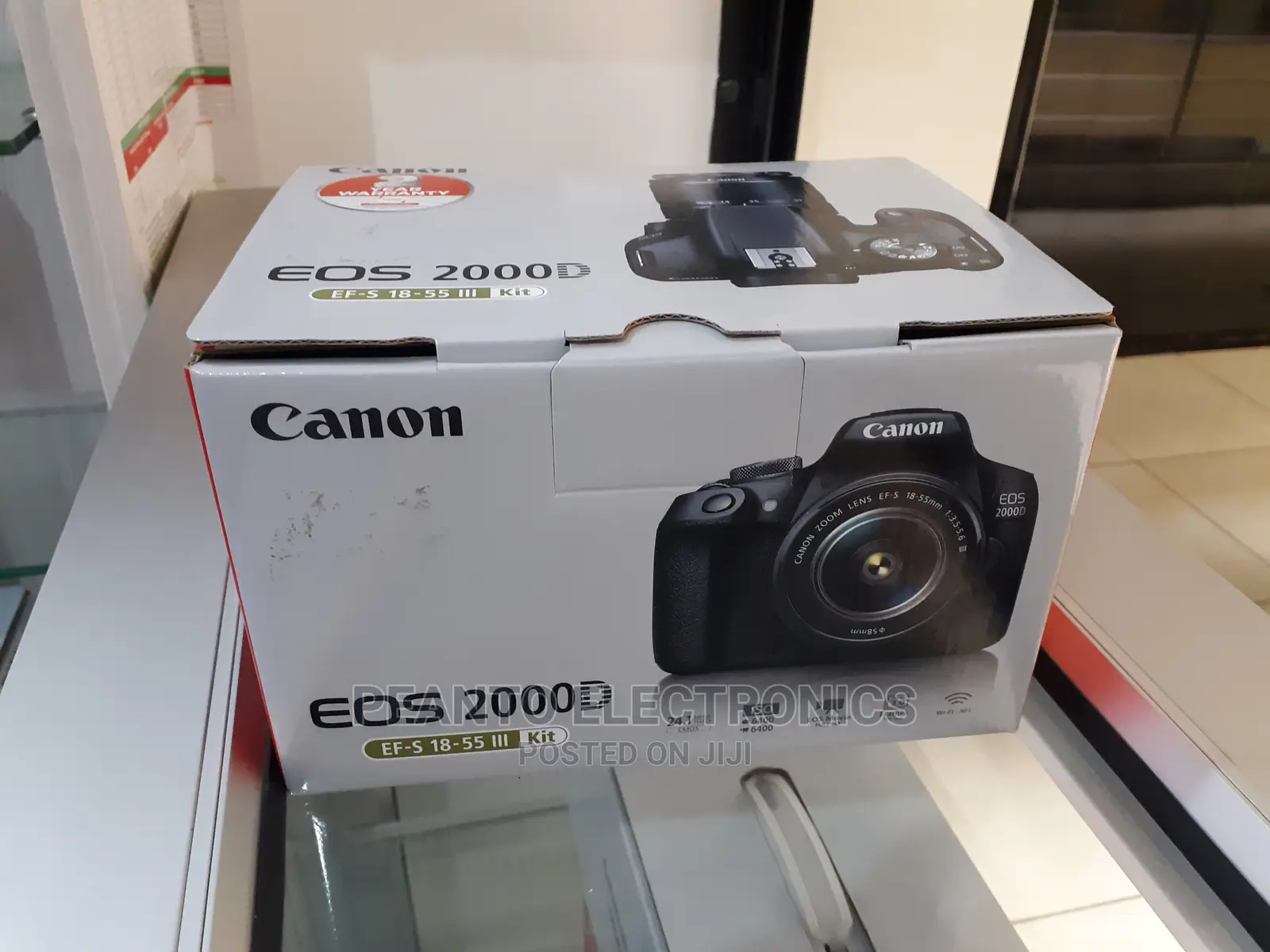 Canon Eos 2000d 24.1mp, Wi-Fi With 18-55 Lens