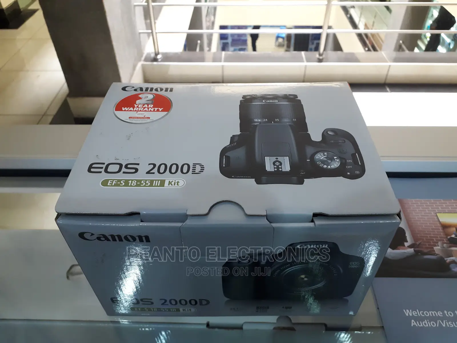 Canon Eos 2000d 24.1mp, Wi-Fi With 18-55 Lens
