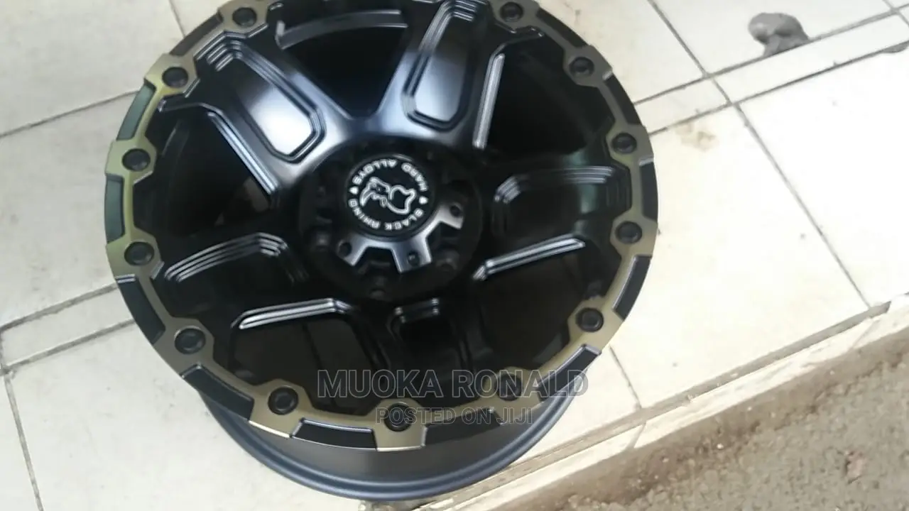 OFFSET RIMS FOR Hilux Surf and Prado. 17inch Black in Color