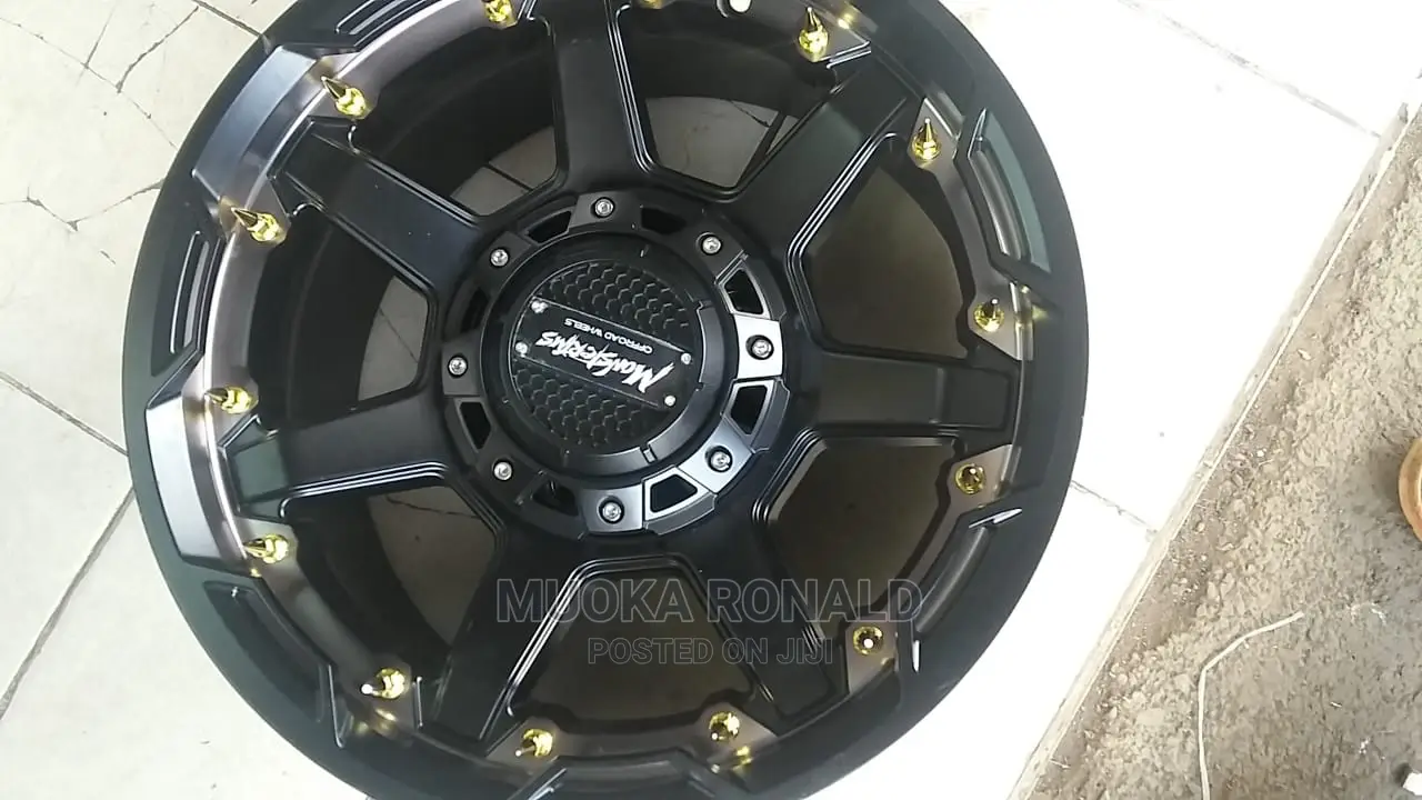 OFFSET RIMS FOR Hilux Surf and Prado. 17inch Black in Color
