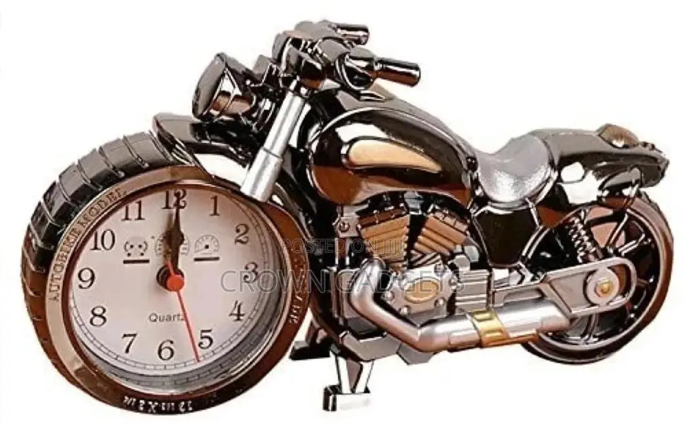 S Creative Cool Motorcycle Alarm Clock(Double Color)