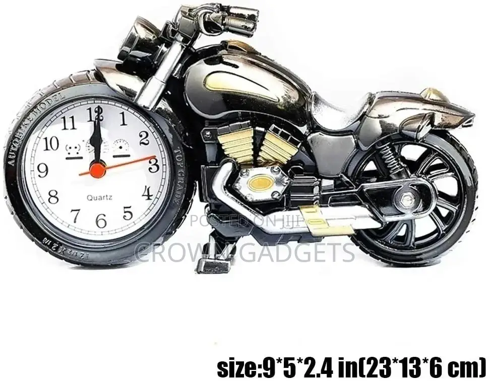 Motorcycle Alarm Clock of Luxury Retro Style