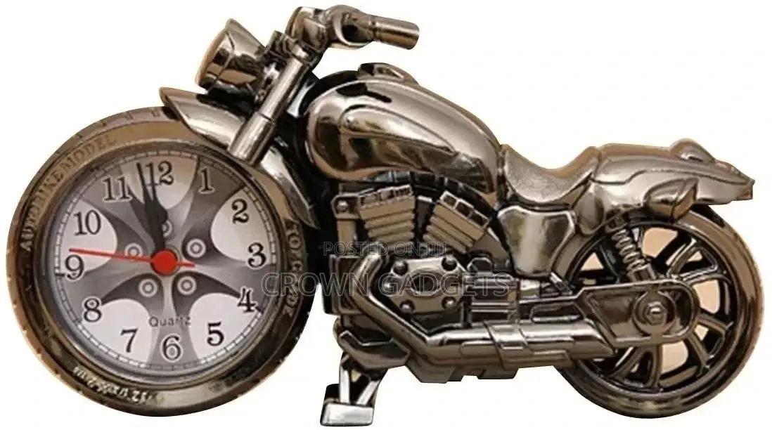 Motorbike Alarm Clock Desk Table Clock Birthday Christmas