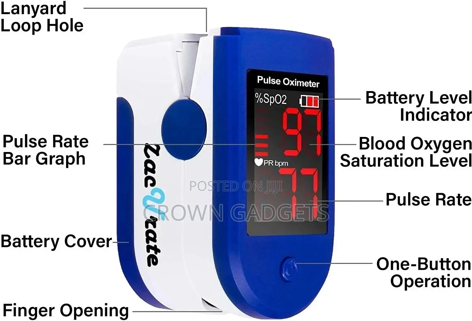 Electric Fingertip Pulse Oximeter LK87