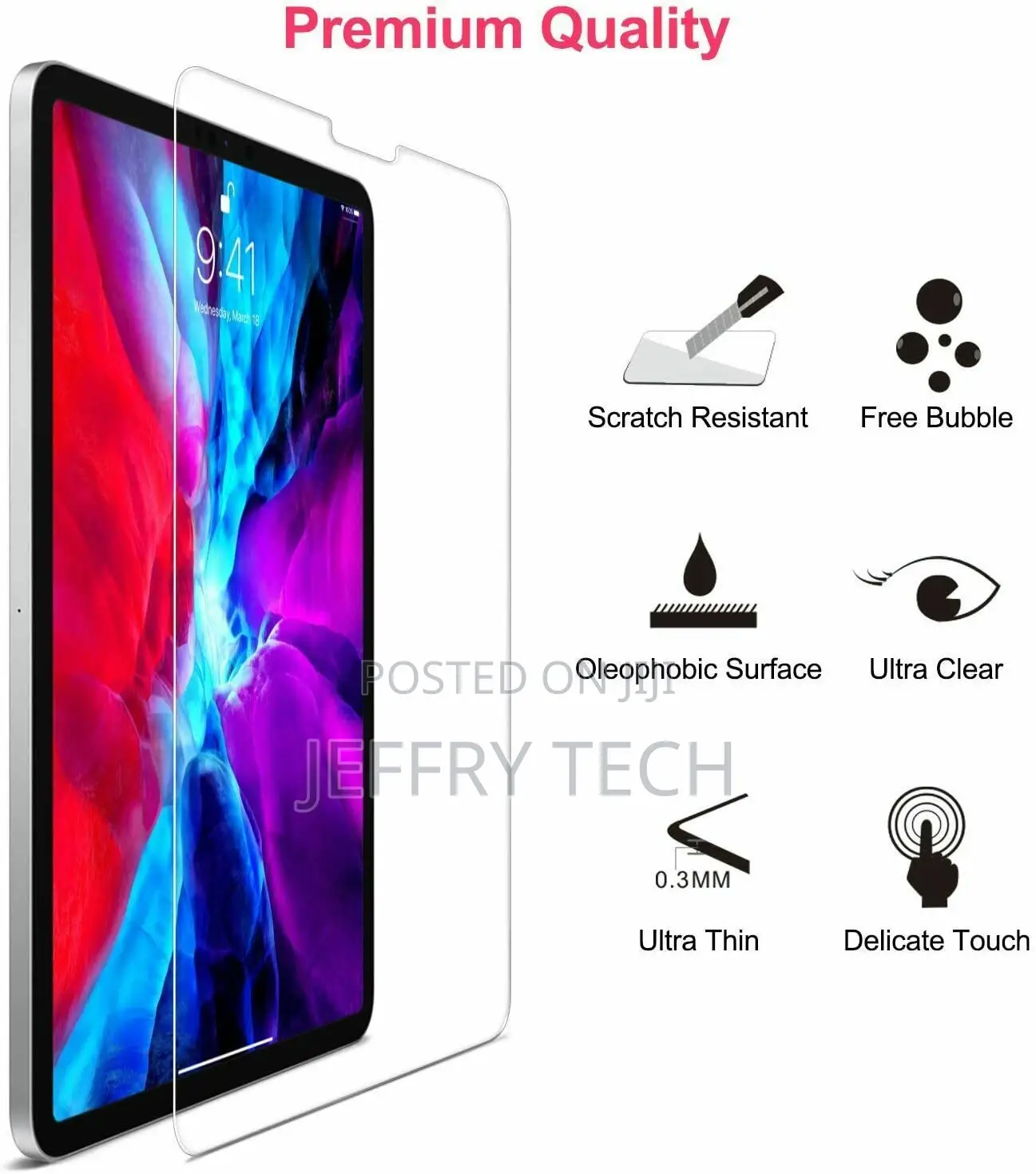 Tempered Glass Screen Protector for New Apple iPad Air 4 10.